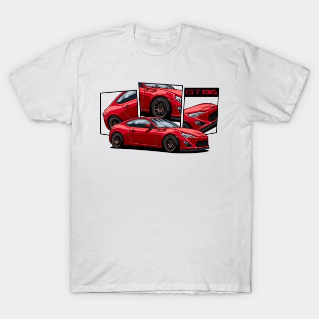 Toyota GT86, JDM Car T-Shirt by T-JD